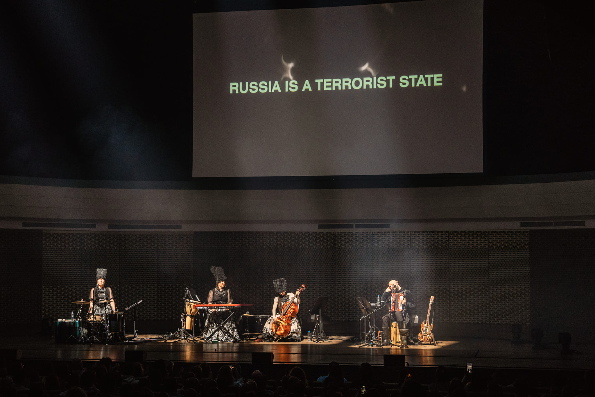 Photos taken from DakhaBrakha's official Facebook page