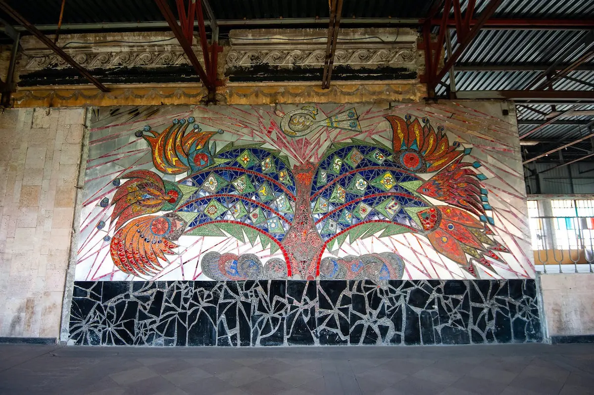 Alla Horska's mosaic before